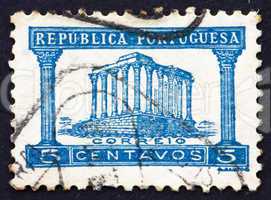 Postage stamp Portugal 1935 Roman Temple, Evora