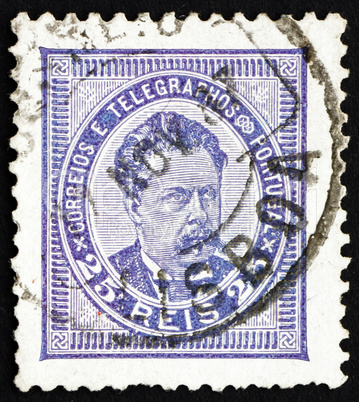 Postage stamp Portugal 1887 King Luiz, King of Portugal