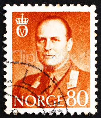 Postage stamp Norway 1960 King Olav V