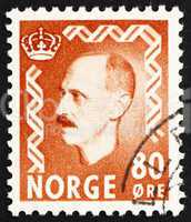 Postage stamp Norway 1950 King Haakon VII