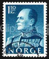 Postage stamp Norway 1959 King Olav V