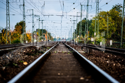 Auf der Bahnschiene