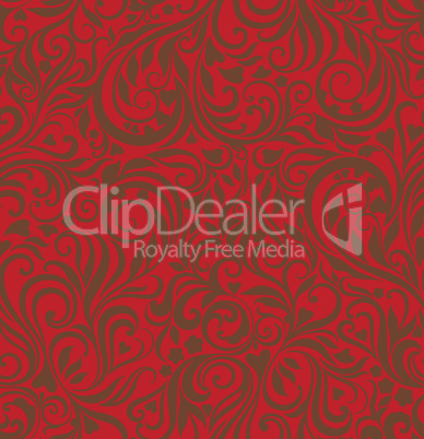 Seamless festive floral background