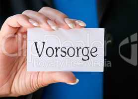 Vorsorge