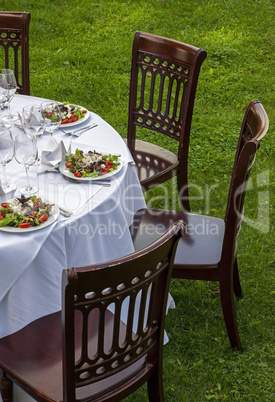 Dinner table setting