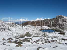 View From The Laurebina Mountain Pass, Nepal