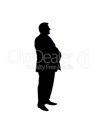 Silhouette of the businessman