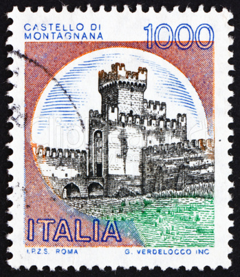 Postage stamp Italy 1980 Castle Montagnana, Padua