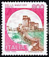 Postage stamp Italy 1980 Castle Rocca Maggiore, Assisi