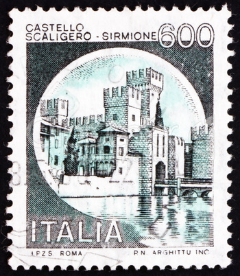 Postage stamp Italy 1980 Castle Scaligero, Sirmione