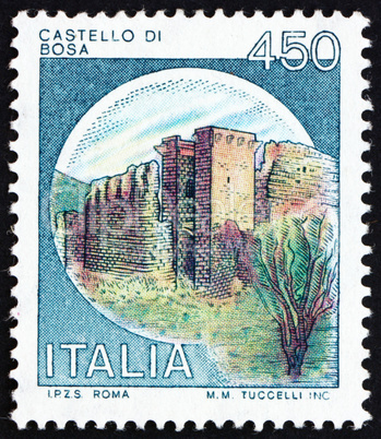 Postage stamp Italy 1980 Castle Bosa, Nuoro