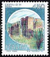 Postage stamp Italy 1980 Castle Bosa, Nuoro