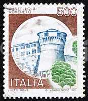 Postage stamp Italy 1980 Castle Rovereto, Trento