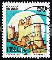 Postage stamp Italy 1980 Rocca di Calascio, Castle