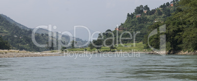 river in sun koshi, nepal