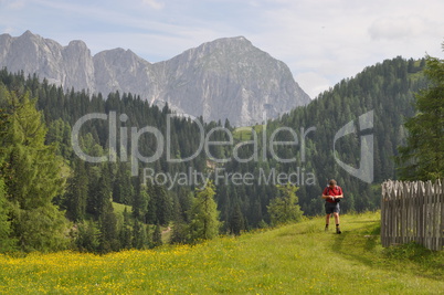 Wanderer im Tennengebirge