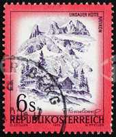 Postage stamp Austria 1975 Lindauer Hut, Vorarlberg