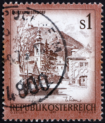 Postage stamp Austria 1975 Kahlenbergerdorf, Vienna