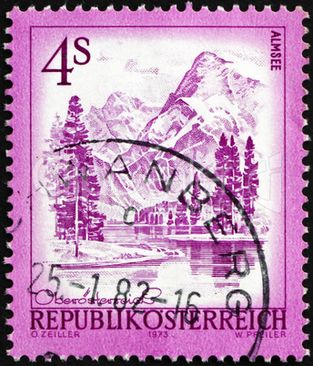 Postage stamp Austria 1973 Aimsee, Upper Austria