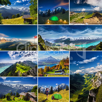 Alpen-Collage