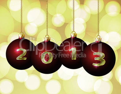 glass christmas balls 2013