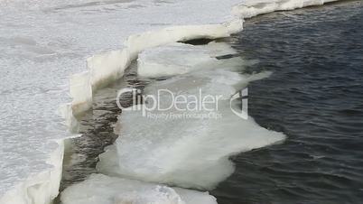 Ice on river.