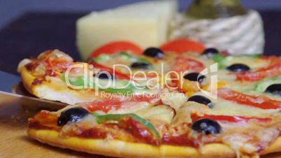 home pizza with tomato