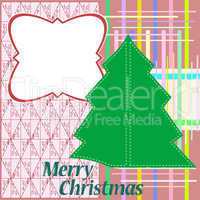 Christmas tree on abstract background