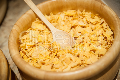 basket full with cornflakes