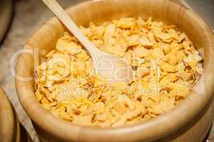 basket full with cornflakes