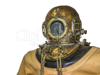 old diving suit