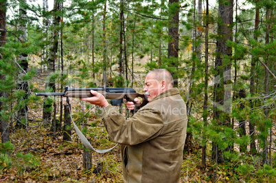 Man with a carbine