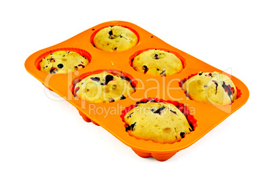Muffins in silicone molds