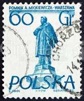 Postage stamp Poland 1955 Adam Mickiewicz, Poet