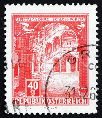 Postage stamp Austria 1962 Porcia Castle, Spittal on the Drau