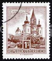 Postage stamp Austria 1957 Mariazell