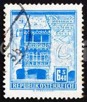 Postage stamp Austria 1960 Golden Roof, Innsbruck