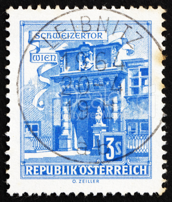 Postage stamp Austria 1962 Swiss Gate, Vienna