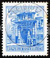 Postage stamp Austria 1962 Swiss Gate, Vienna