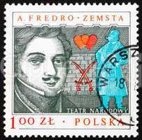 Postage stamp Poland 1978 Aleksander Fredro, Polish Dramatist