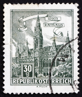 Postage stamp Austria 1962 City Hall, Vienna