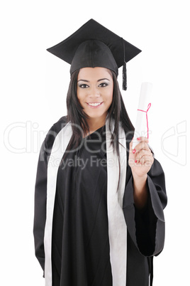 picture from a young graduation woman