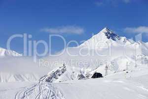 Winter resort in Caucasus Mountains