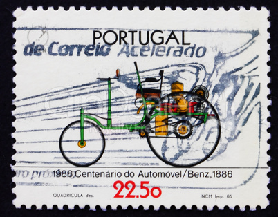 Postage stamp Portugal 1986 Benz, Automobile Centenary
