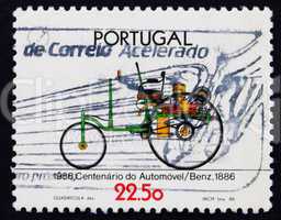 Postage stamp Portugal 1986 Benz, Automobile Centenary