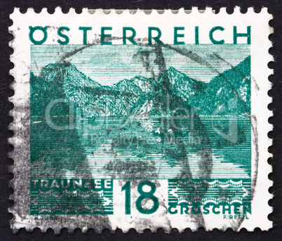 Postage stamp Austria 1973 Traunsee