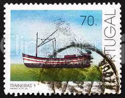 Postage stamp Portugal 1993 Single-mast Trawler, Fishing-boat