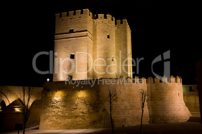 Calahorra Tower in Cordoba at Night