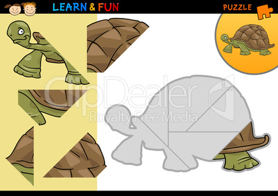 Cartoon turtle puzzle game