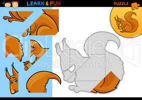 Cartoon squirrel puzzle game